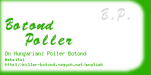 botond poller business card